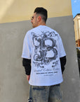 T-shirt B Collection manica contrasto