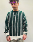 Maglione Rigato Treccia