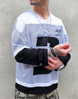 T-shirt Rete Manica Contrasto Jacobs