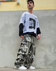 T-shirt Rete Manica Contrasto Jacobs