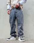 Jeans Grey Baggy Marmorizzato