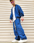 Completo Jeans American Baggy Crop