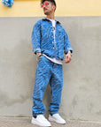 Completo Jeans Zebrato