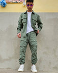 Completo Camicia Cargo Verde