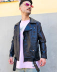 Giacca Chiodo In Ecopelle Nero