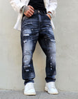 Jeans Mod Dsq Black Carpenter