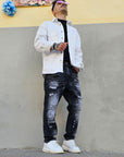 Jeans Mod Dsq Black Carpenter
