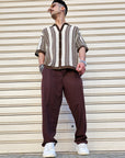 Camicia Traforata Testa di moro