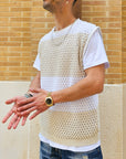 Gilet Smanicato Traforato Bicolore
