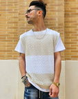 Gilet Smanicato Traforato Bicolore