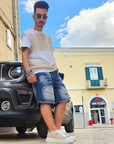 Scarpa mod Rick In Pelle Scamosciata Beige