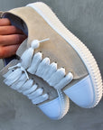 Scarpa mod Rick In Pelle Scamosciata Beige
