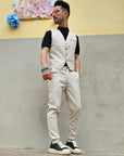Completo Gilet Beige