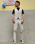 Completo Gilet Beige