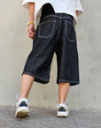 Bermuda Jeans Baggy Black
