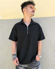 Polo Plissè Nido D'ape Zip