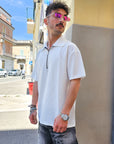 Polo Plissè Nido D'ape Zip