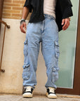 Jeans Cargo Multipocket Clear