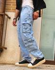 Jeans Cargo Multipocket Clear