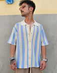 Camicia Polo Traforata Rigata
