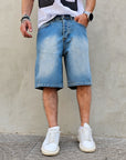 Bermuda Jeans Basic Blu
