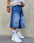 Bermuda Jeans Baggy Mod Dsq Blu