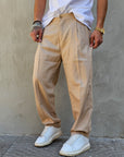 Pantalone Baggy Fit In Lino