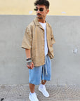 Camicia Oversize Damasco