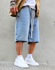 Bermuda Jeans Basic Marmorizzato