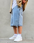 Bermuda Jeans Basic Marmorizzato