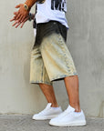 Bermuda Jeans Bicolor Sabbia