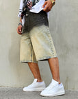 Bermuda Jeans Bicolor Sabbia