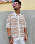 Camicia Traforata Bicolor