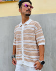 Camicia Traforata Bicolor