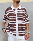 Camicia Traforata Bicolor