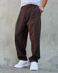 Pantalone Elegante Invernale Baggy Fit