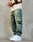 Jeans Cargo Multipocket Sabbiato