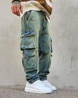 Jeans Cargo Multipocket Sabbiato