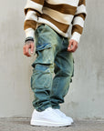 Jeans Cargo Multipocket Sabbiato
