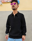 Maglione Polo Zip