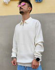 Maglione Polo Zip