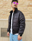 Giubbino Bomber Pelliccia Reversibile Crop