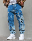 Jeans Cargo Slavato Blue