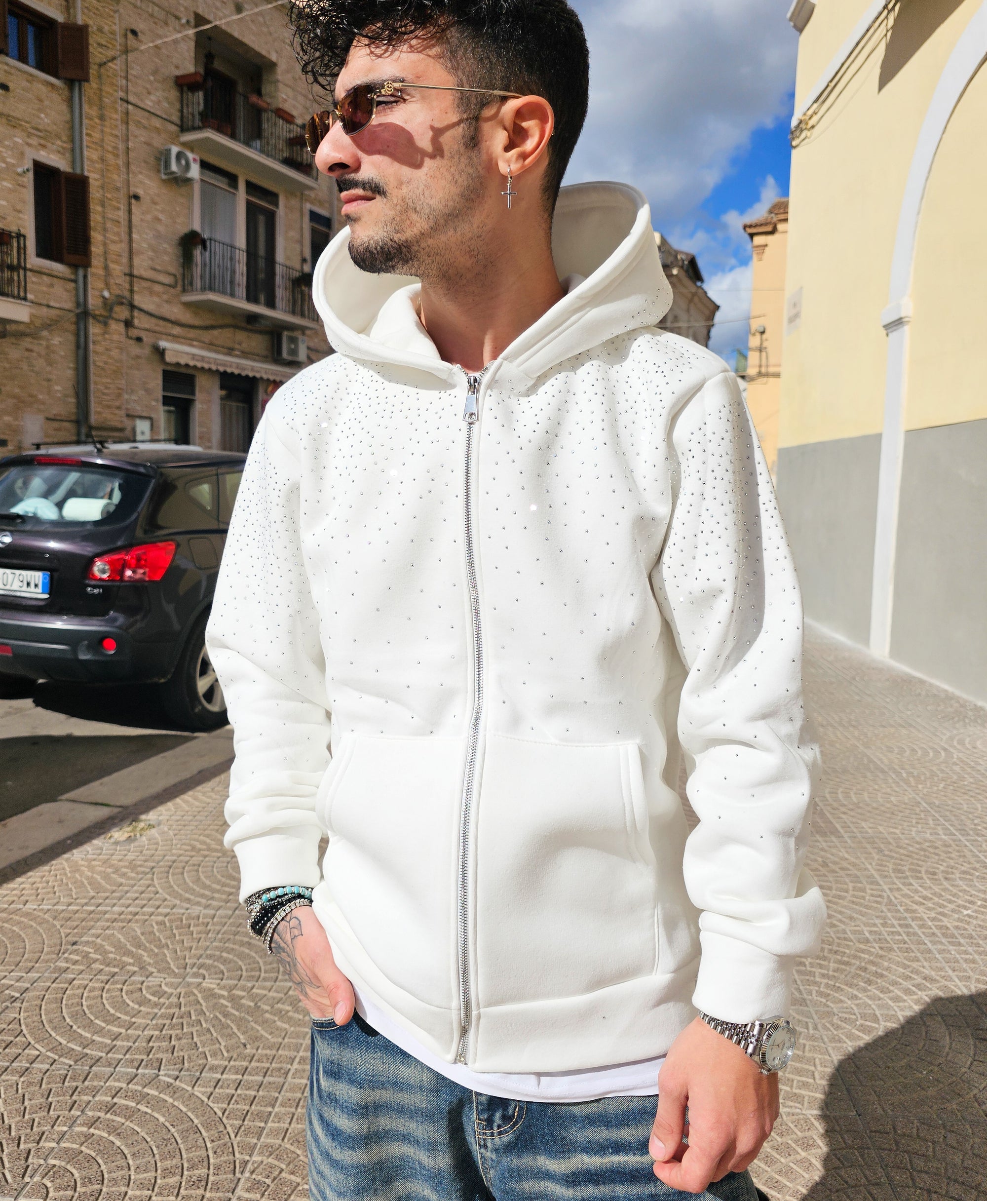 Felpa Zip Diamond