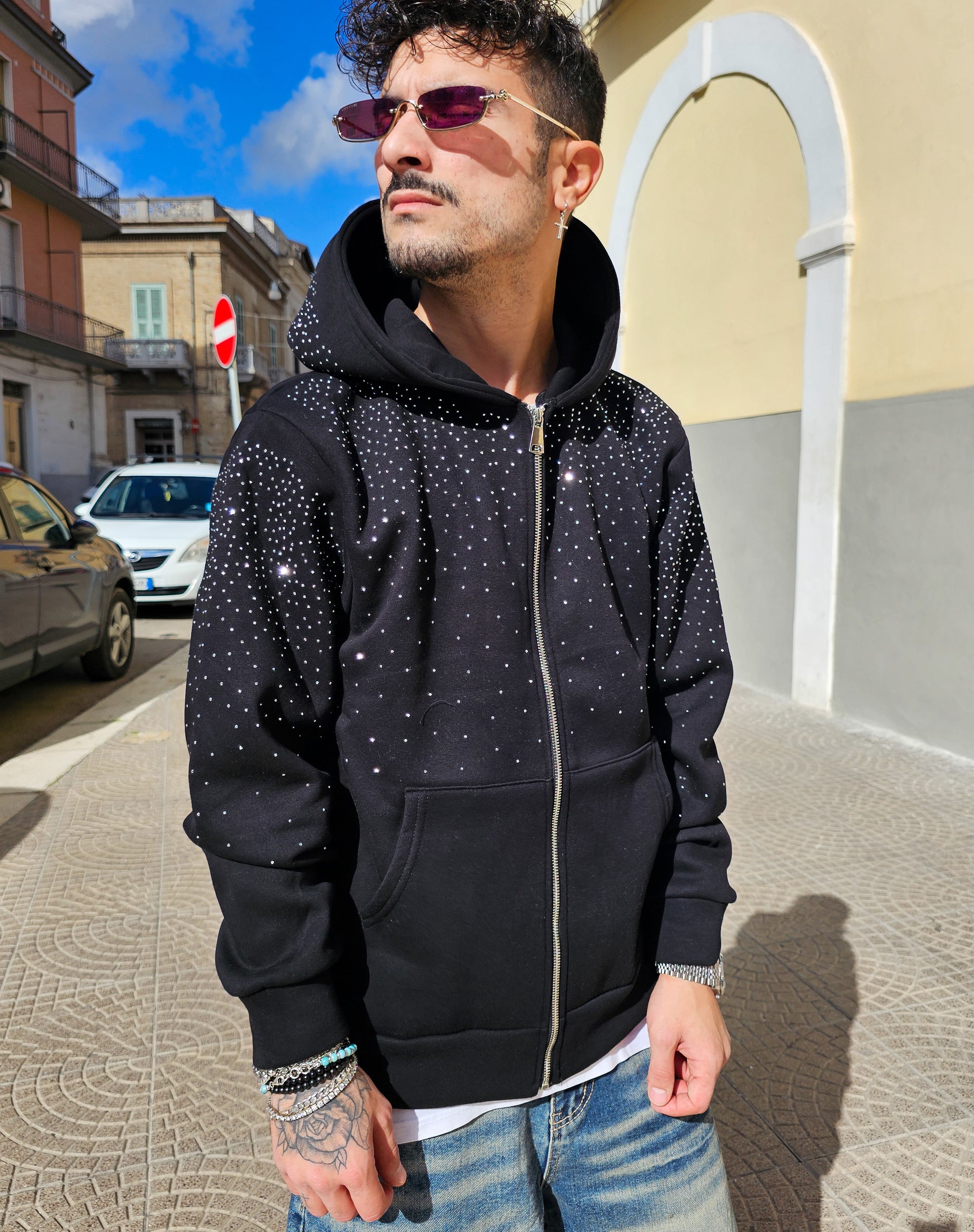 Felpa Zip Diamond