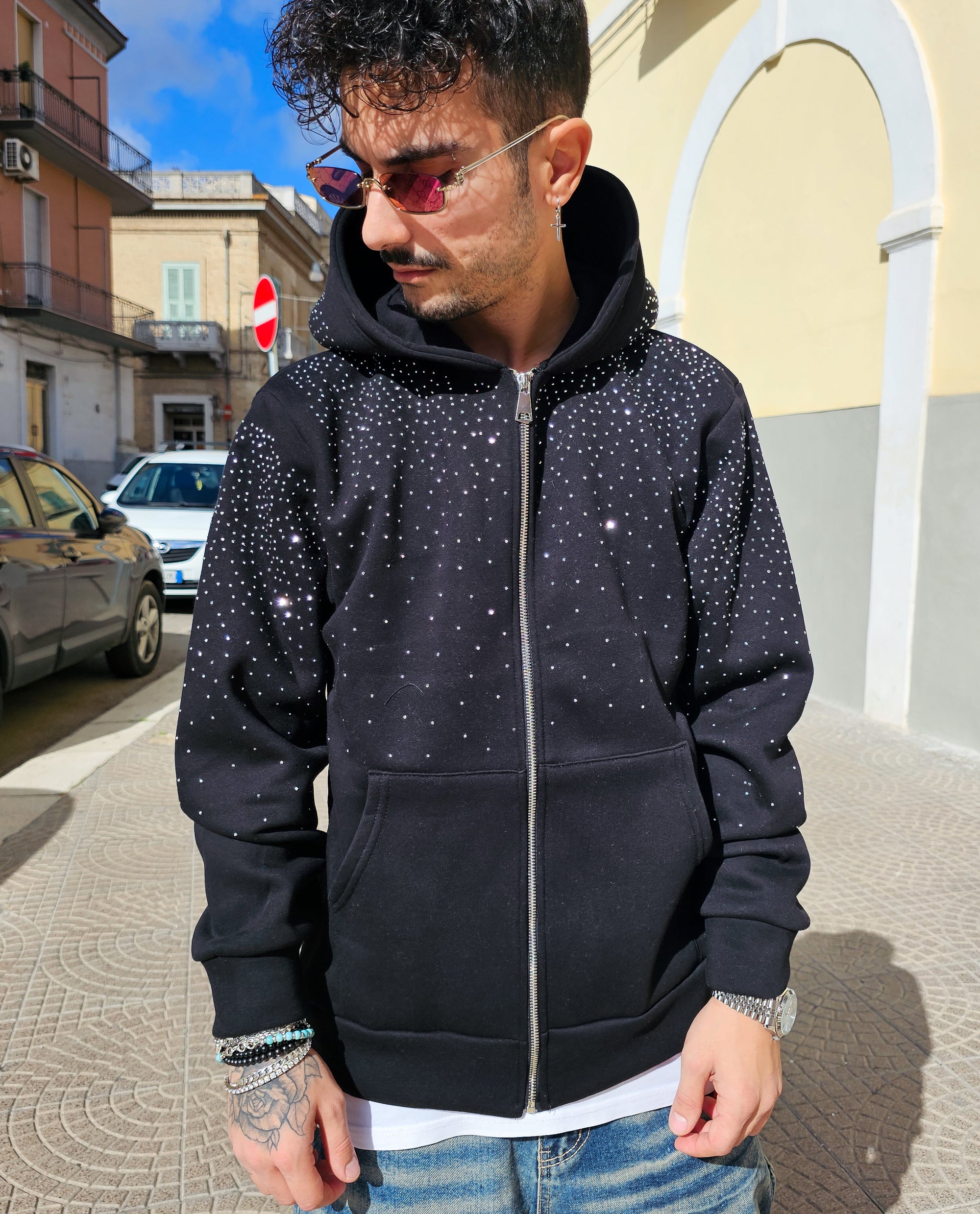 Felpa Zip Diamond