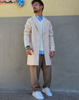 Cappotto Monopetto Panna
