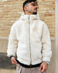 Giacca Pelliccia Bianca