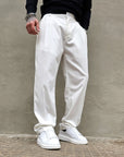 Pantalone Elegante Primaverile Baggy Fit