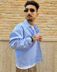 Camicia Rigata Crop